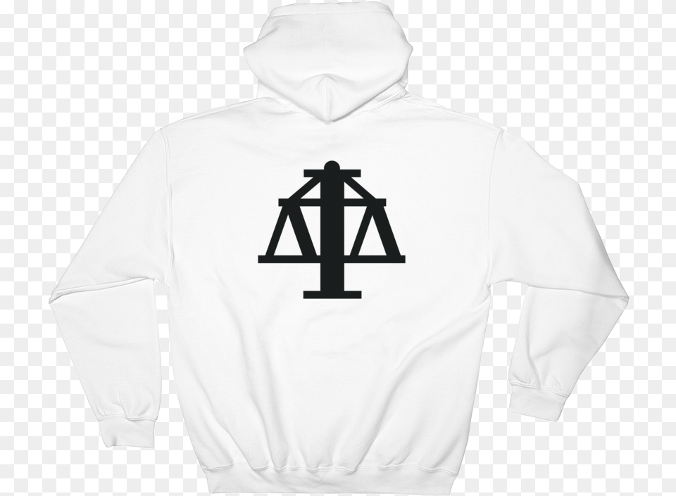 Justice Scales Hoodie Back Print Hoodie, Clothing, Knitwear, Sweater, Sweatshirt Free Png Download