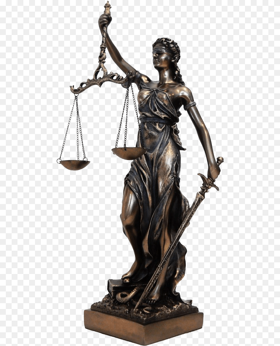 Justice Scales Sculpture, Bronze, Person, Scale, Sword Free Png