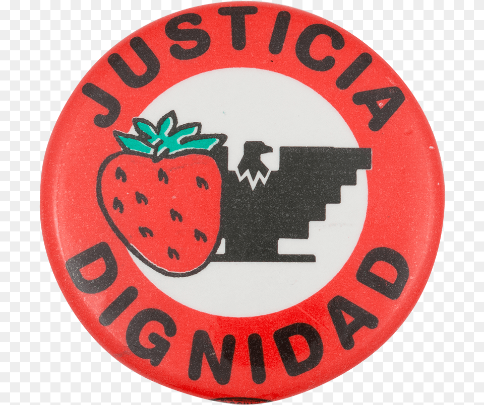 Justicia Dignidad Cause Button Museum Strawberry, Badge, Logo, Symbol Free Png Download