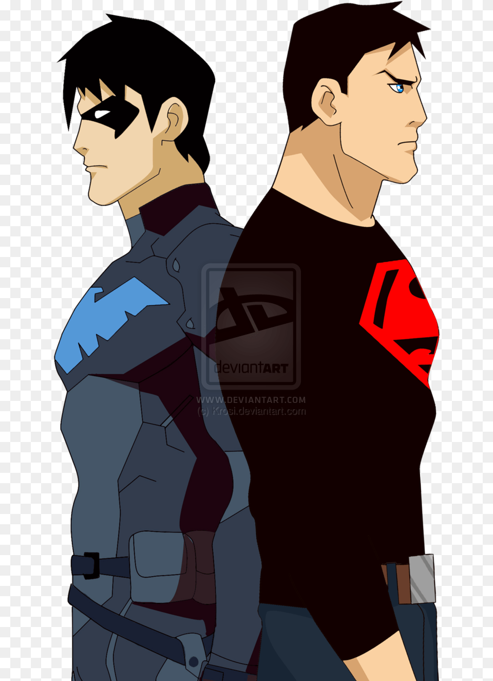 Justicia Joven Fondo De Pantalla Probably Containing Young Justice Nightwing And Superboy, Book, Comics, Publication, Person Free Png