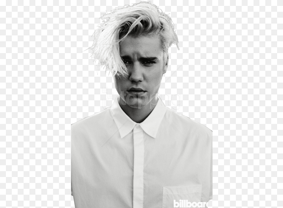 Justin Bieber Black And White Images Justin Bieber, Head, Person, Man, Male Free Png Download