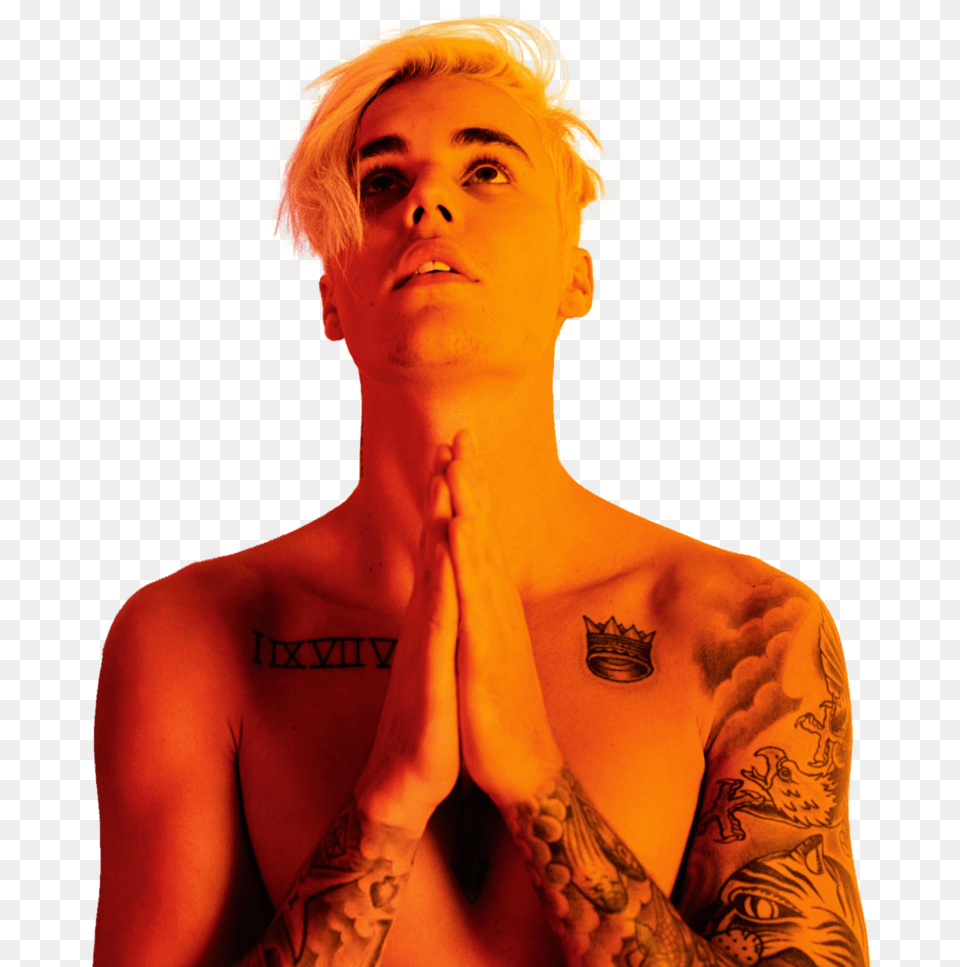 Justin Bieber By Maarcopn Justin Bieber Id Magazine Photoshoot, Tattoo, Skin, Person, Adult Free Transparent Png
