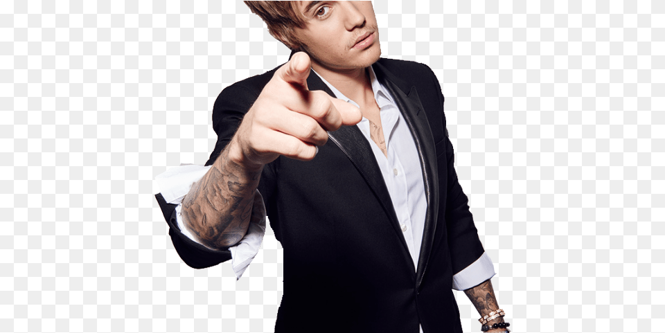 Justin Bieber Clipart Heart, Suit, Person, Jacket, Hand Png