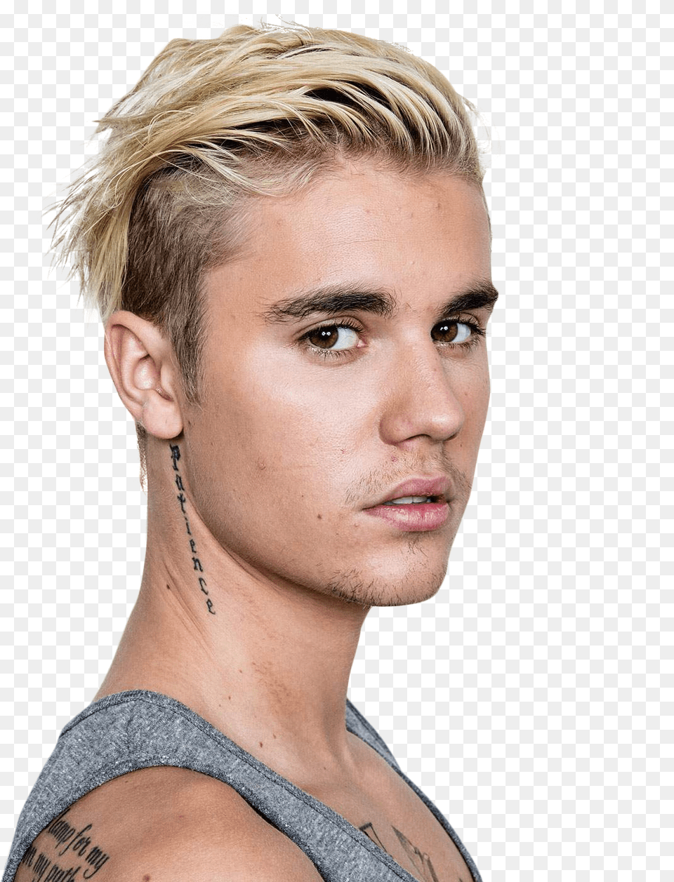 Justin Bieber Face Justin Bieber Transparent, Hair, Blonde, Person, Adult Png Image