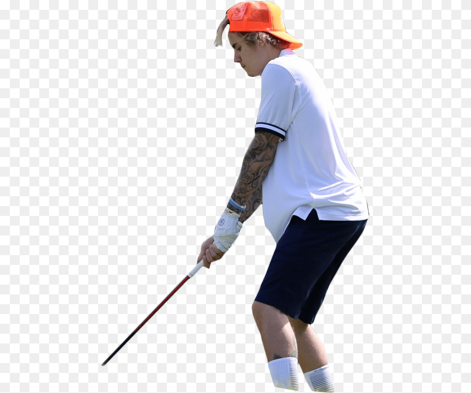 Justin Bieber Golfing Golf, Baseball Cap, Cap, Clothing, Hat Free Png