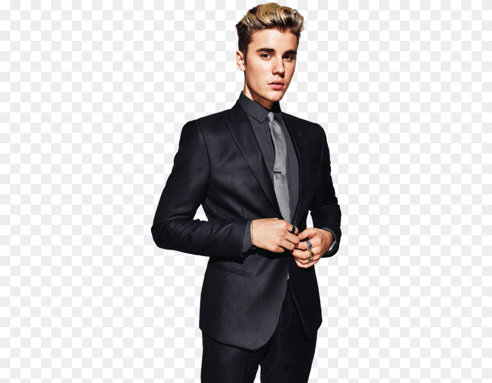 Justin Bieber Gq Singer Songwriter Musician Justin Bieber Wearing Tuxedo, Clothing, Suit, Formal Wear, Adult Free Png Download