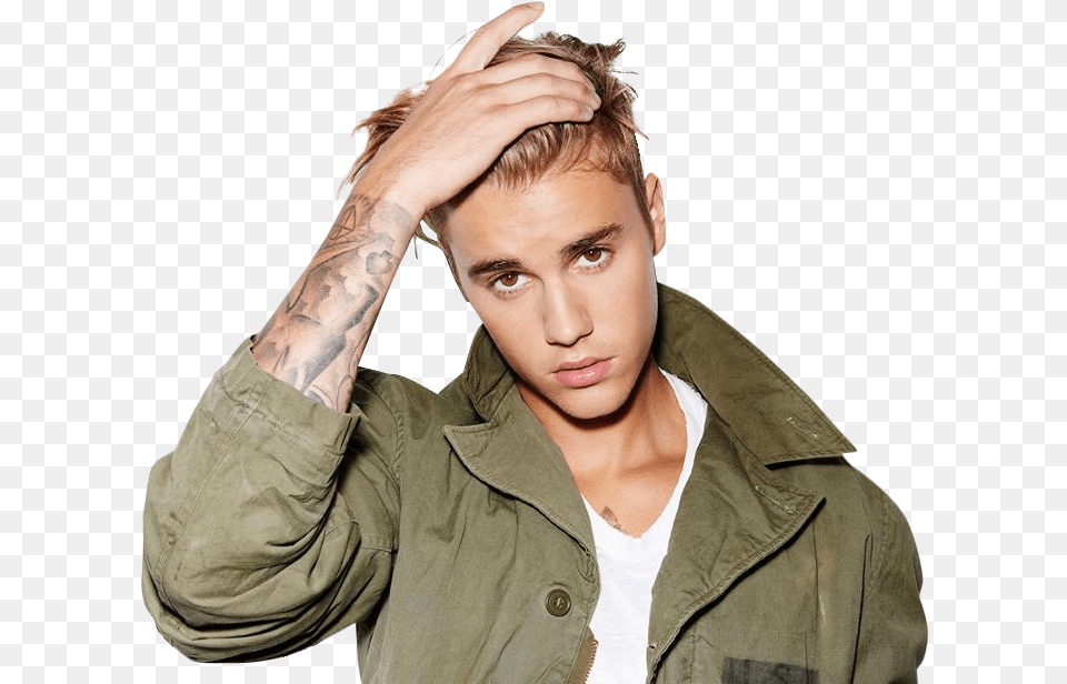 Justin Bieber Green Jacket Justin Bieber Transparent Background, Person, Photography, Head, Portrait Png Image