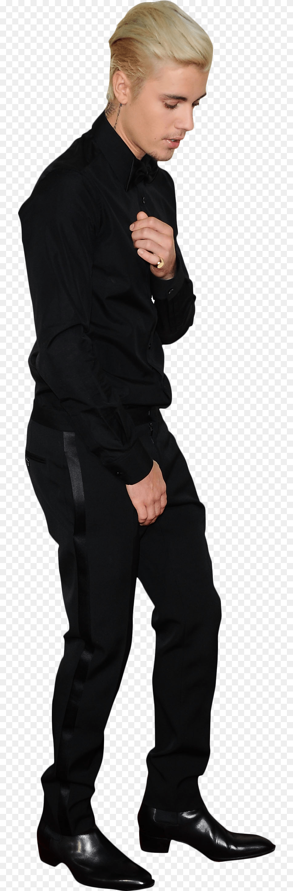 Justin Bieber In Black Image Portable Network Graphics, Hand, Person, Footwear, Finger Free Png Download