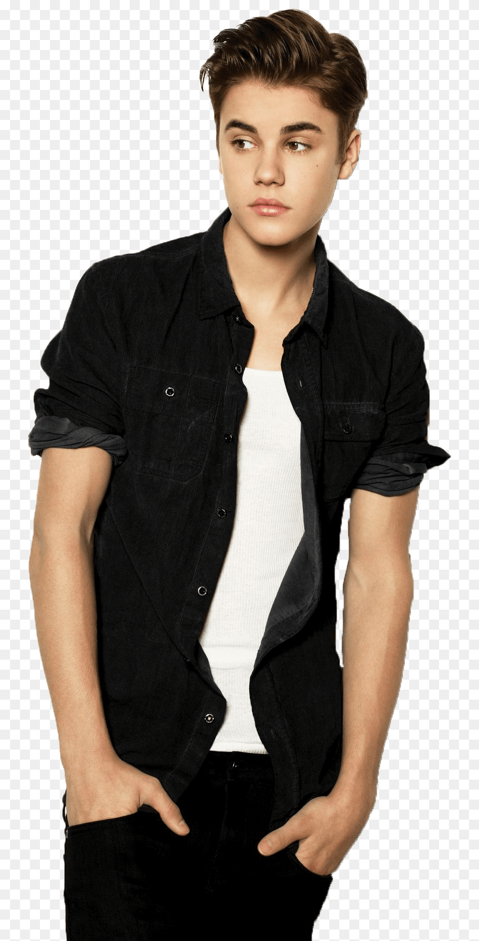 Justin Bieber Justin Bieber Hairstyle Hd, Vest, Shirt, Clothing, Coat Free Png