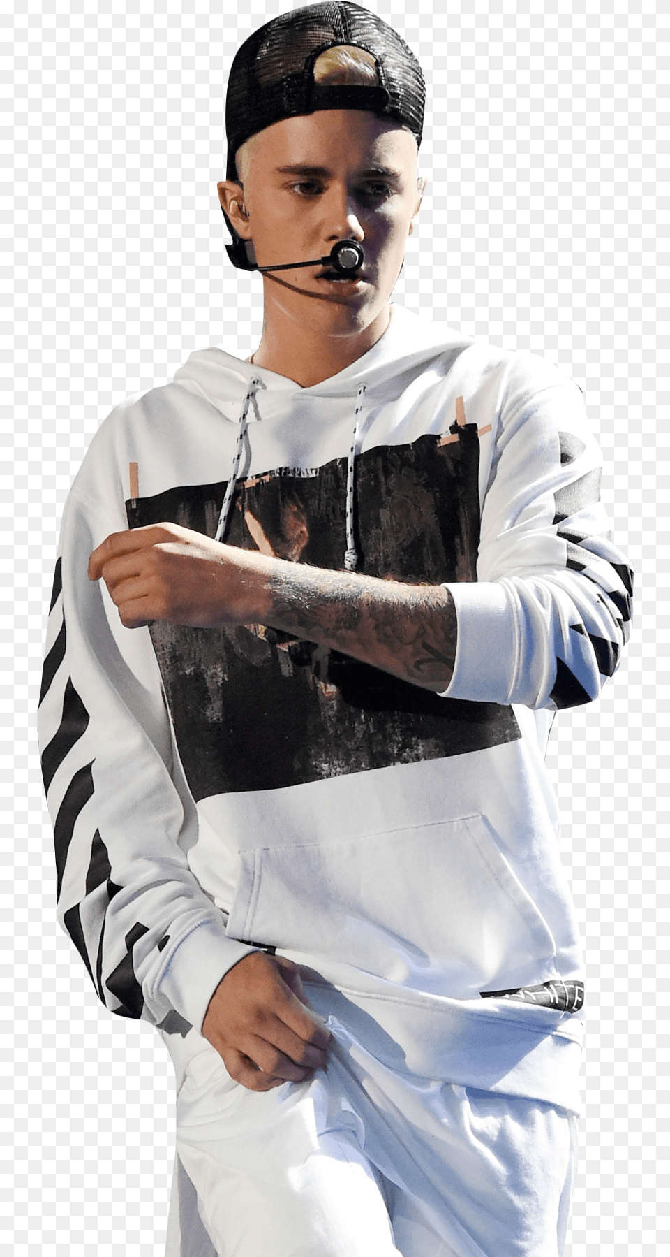 Justin Bieber On Stage Sitting, Body Part, Clothing, Sleeve, Finger Png Image