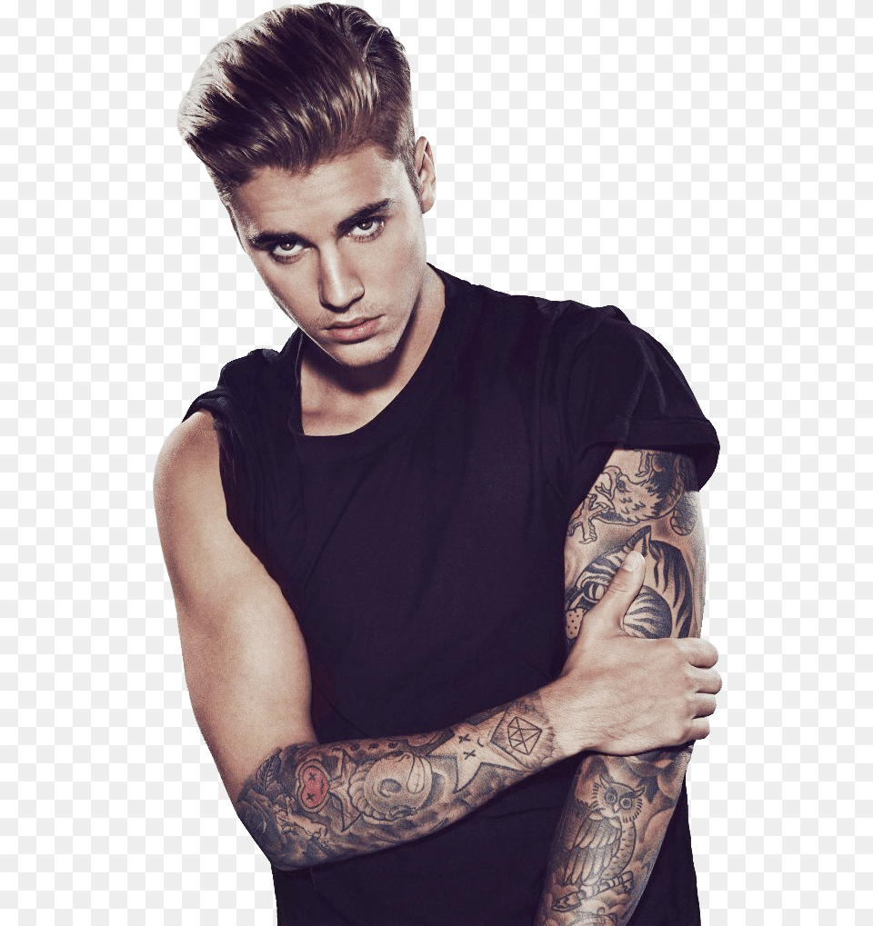 Justin Bieber S Tattoo Justin Bieber 2015, Skin, Person, Man, Male Free Png