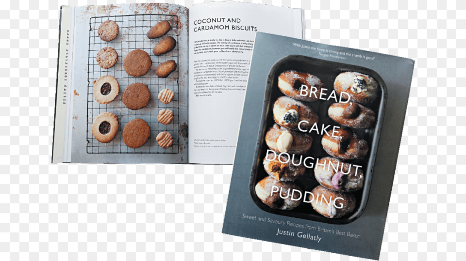Justin Gellatly Bread Cake Doughnut Pudding Sweet, Advertisement, Food, Poster, Sweets Free Png