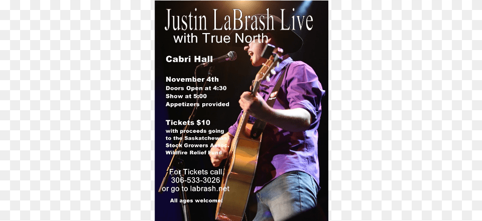 Justin Labrash To Stage Benefit Concert In Cabri Sask Poster, Adult, Man, Male, Person Png