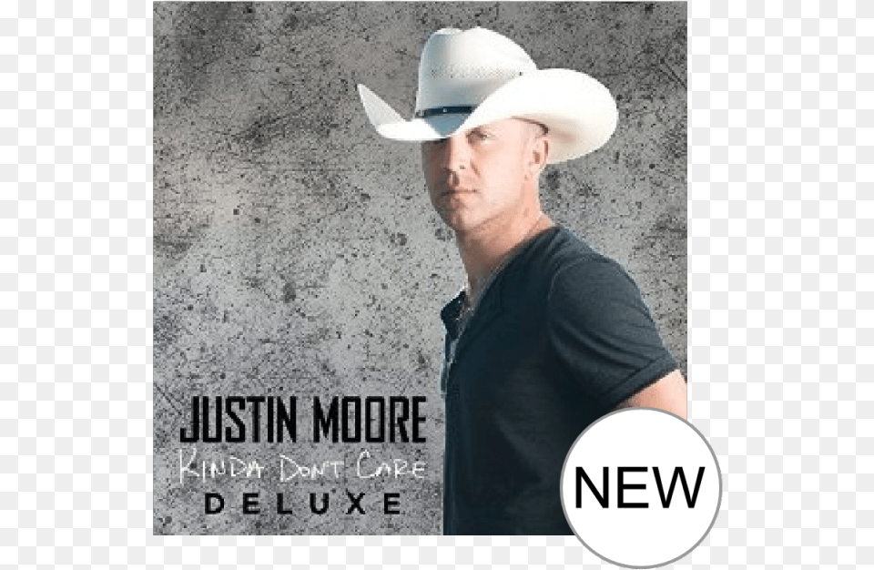 Justin Moore Cd Kinda Don39t Care Deluxe, Clothing, Hat, Cowboy Hat, Adult Free Png Download