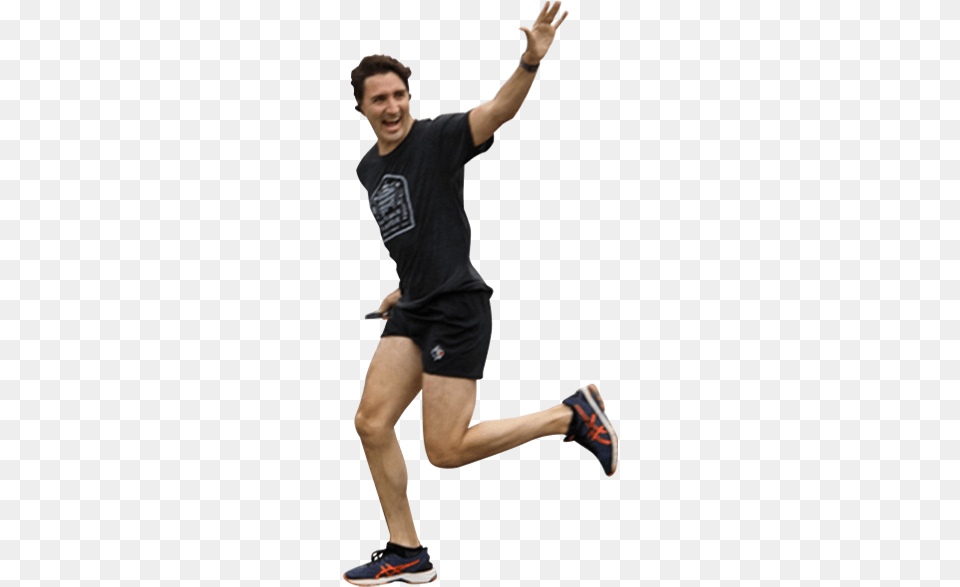 Justin Trudeau Waving To Prom Goers People Cut Justin Trudeau No Background, Teen, Shorts, Shoe, Person Free Png Download