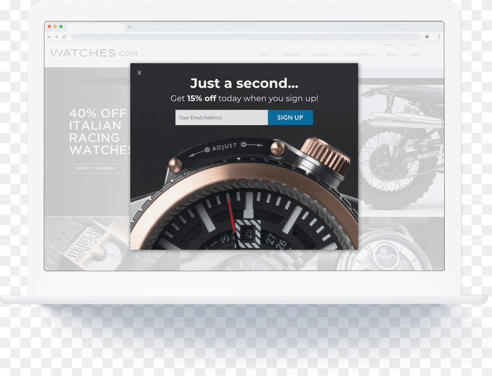 Justuno Email Capture Website, Wristwatch, Arm, Body Part, Person Png