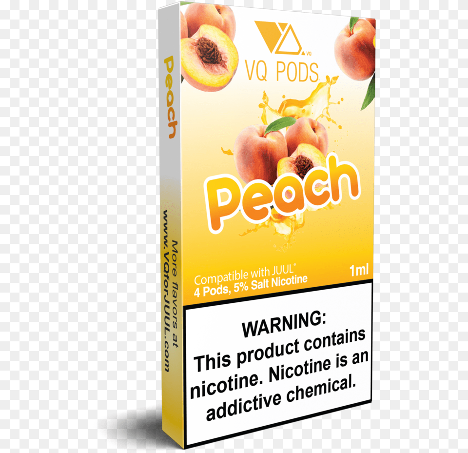 Juul Pods 3 Nicotine Peach, Food, Fruit, Plant, Produce Free Png