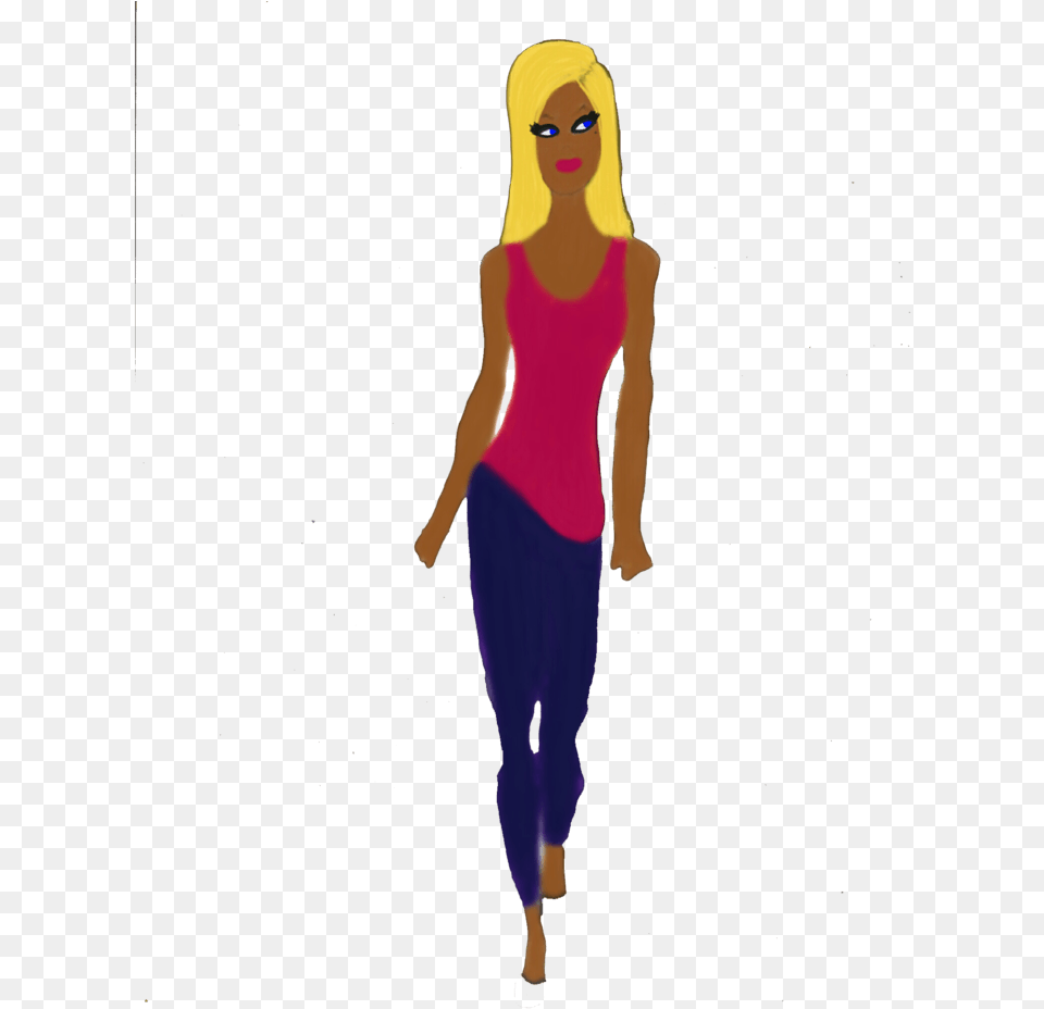 Juvale Pretty Girl Cartoon, Pants, Clothing, Adult, Person Png