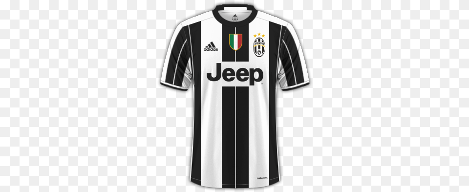 Juventus 2016 17 Home Juventus Pes 2017 Kit, Clothing, Shirt, Jersey, T-shirt Png Image