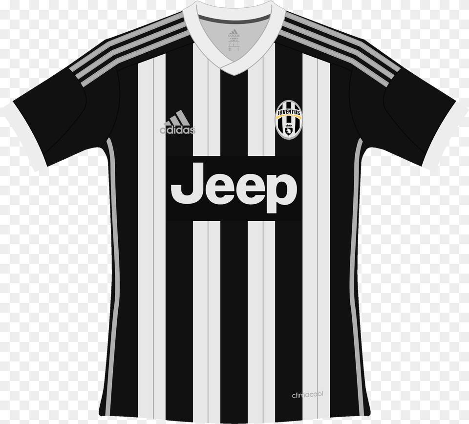 Juventus Adidas Home Kit Juventus T Shirt, Clothing, T-shirt, Jersey, Gas Pump Png Image