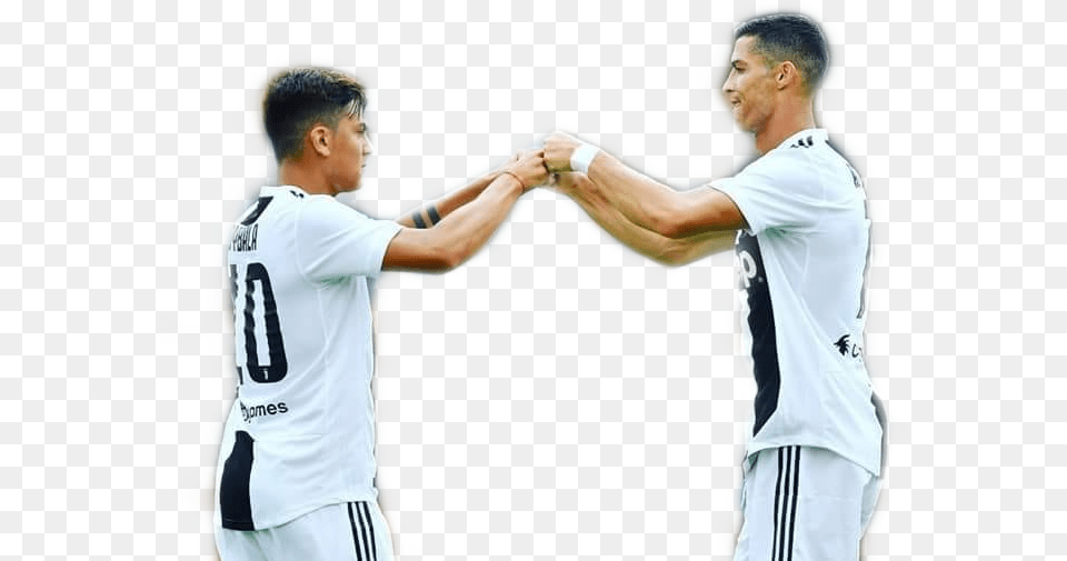 Juventus Cristianoronaldo Dybala Dybala Cristiano Ronaldo, Boy, Male, Person, Teen Free Png