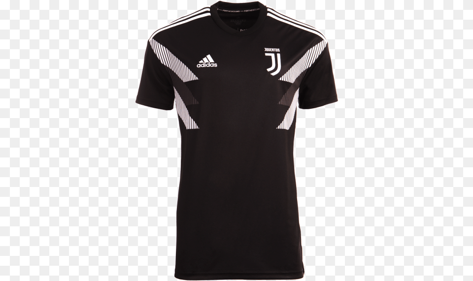 Juventus Home Pre Match Jersey Ez Football Juventus Shirt Black, Clothing, T-shirt Free Transparent Png