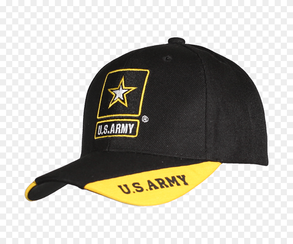 Jwm U S Army Star Logo Caps Way Style Blackgold, Baseball Cap, Cap, Clothing, Hat Png