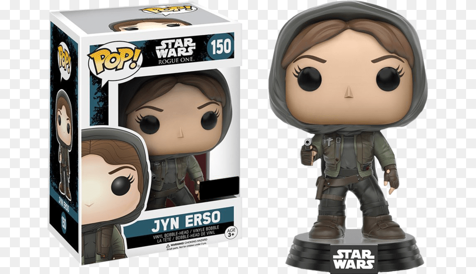 Jyn Erso Funko Pop, Figurine, Baby, Person, Face Png Image