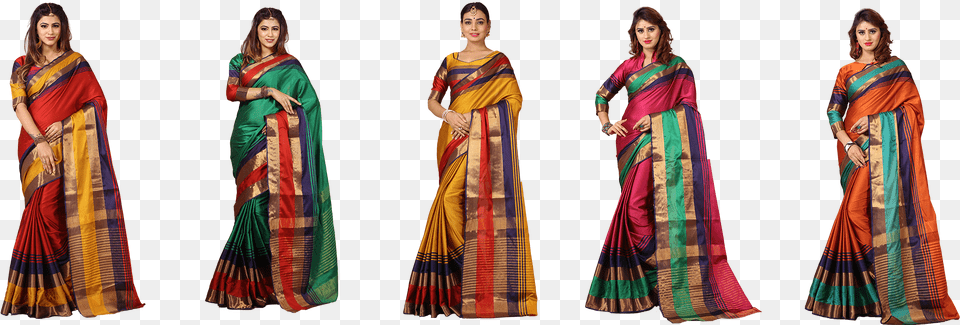 Jyothika 5 Silk Cotton Saree Collections Jyothika Silk Cotton Sarees, Adult, Female, Person, Woman Png