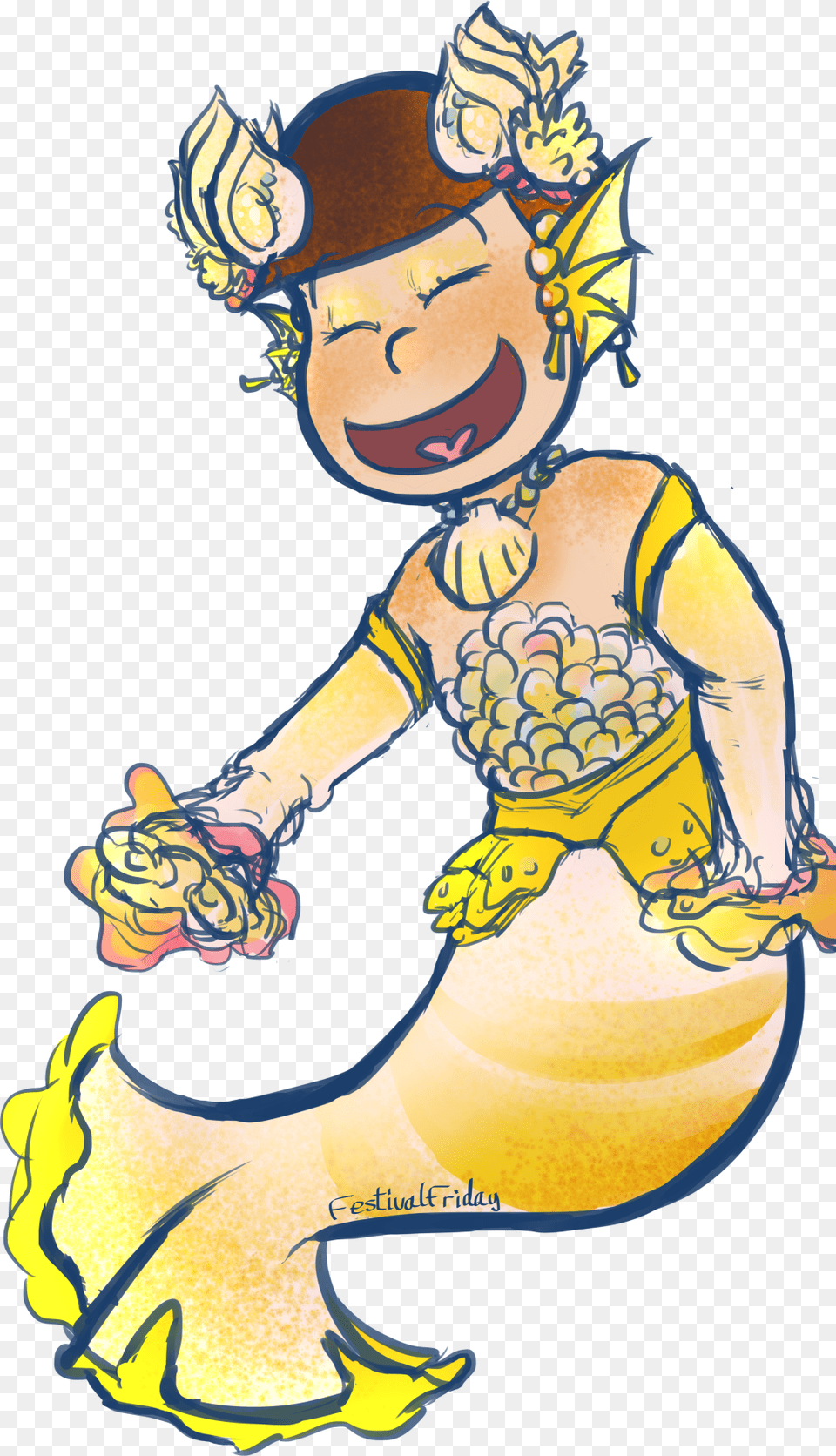 Jyushimatsu Mermaid, Baby, Person, Cleaning, Cartoon Png