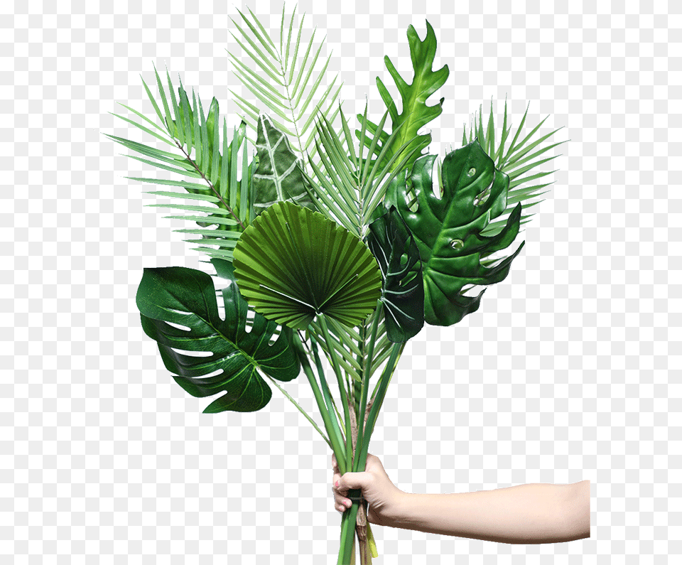 K 3112 Wholesale Lowest Price Artificial Palm Tree Leaves Leaf, Palm Tree, Plant, Vegetation, Flower Free Png