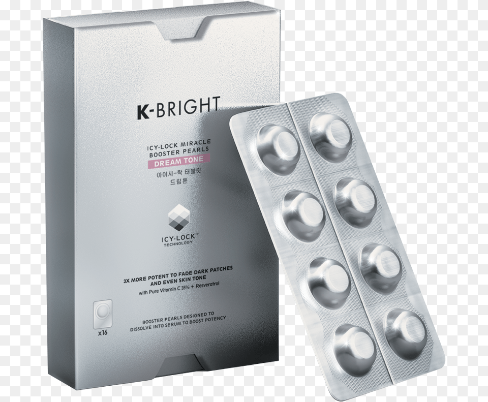 K Bright Icy Lock Miracle Booster Pearls, Medication, Pill Png Image