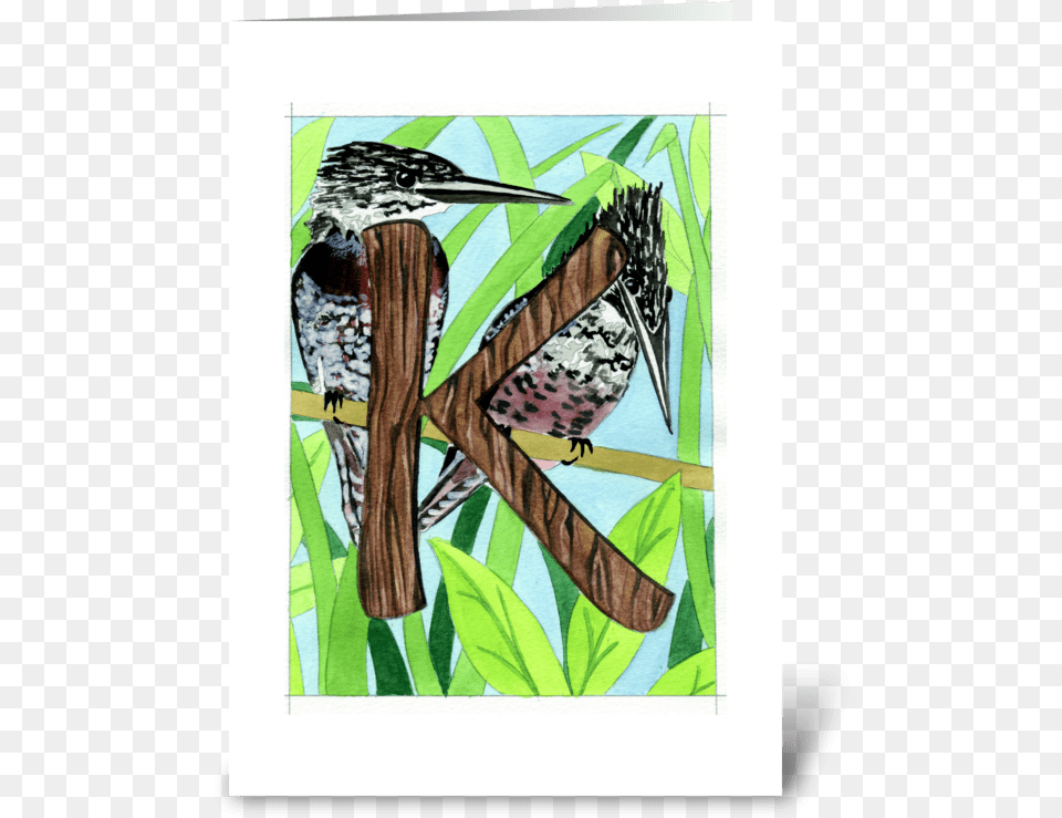 K For Kingfisher Greeting Card Monarch Butterfly, Art, Modern Art, Animal, Bird Png