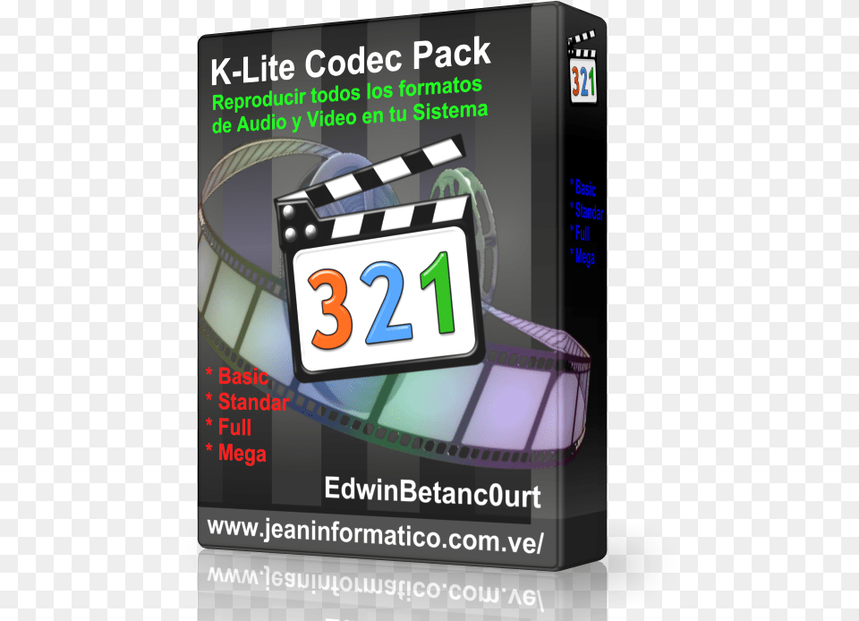 K Lite Codec Pack 640 Full Media Player Classic Icon, Advertisement, Poster, Text, Clapperboard Free Transparent Png