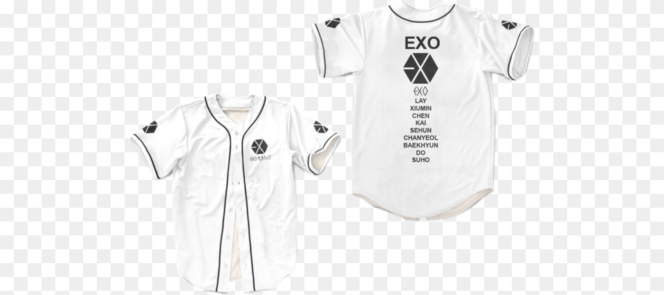 K Pop Baseball Jersey All Sizes Bts Ikon Exo Got7 Baseball Uniform, Clothing, Shirt, T-shirt Free Png