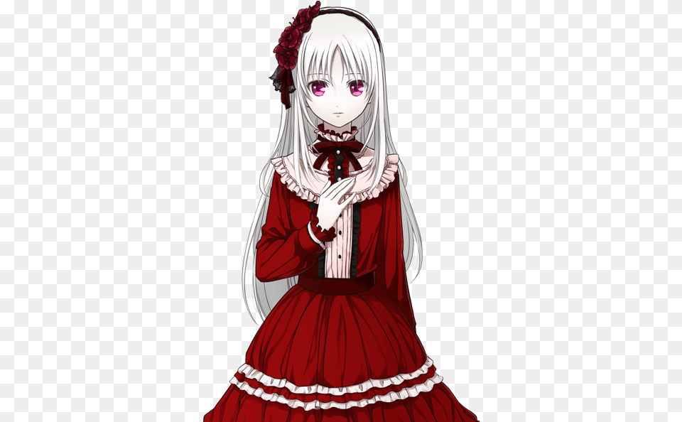 K Project White Hair Fractals Boku No Hero Academia Anime Girl With Silver Hair And Red Eyes, Book, Publication, Comics, Adult Png Image