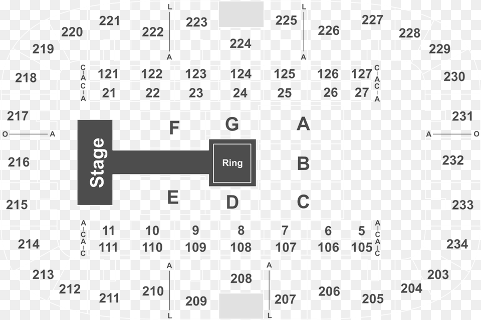 K Rock Centre Seating Chart, Cad Diagram, Diagram, Clapperboard Free Png