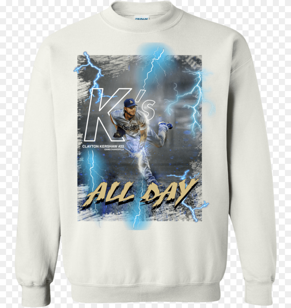 K S All Day Kershaw Crew Sweater, Sweatshirt, Clothing, Hoodie, Knitwear Free Transparent Png