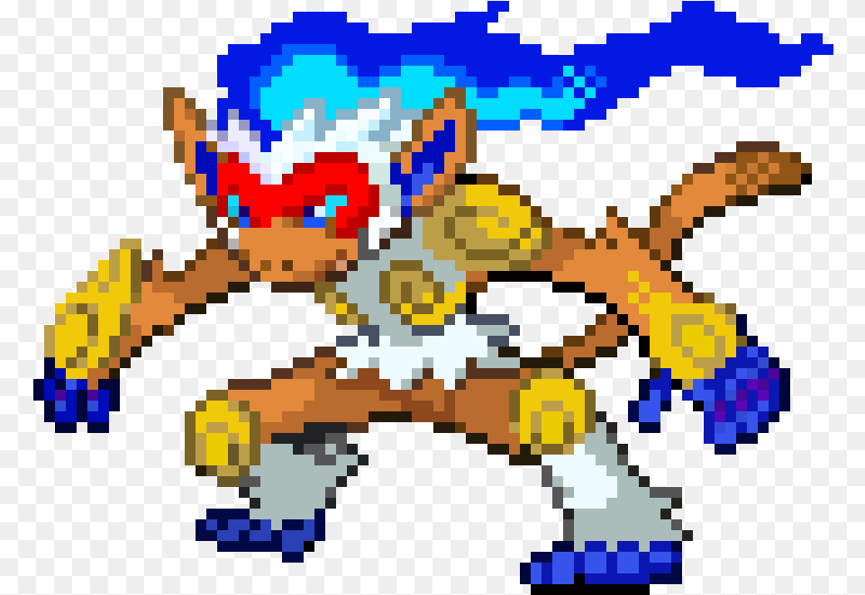 K T Jr Infernape Pixel Art Pixel Art Pokemon Infernape Free Png