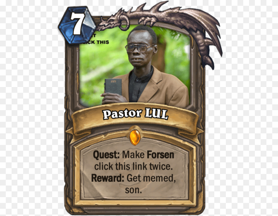 K This Pastor Lut Quest Mage Quest Hearthstone, Male, Adult, Portrait, Face Free Png