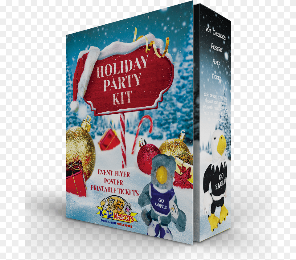 K12mascots Holiday Party Kit, Advertisement, Person, Poster, Animal Free Png