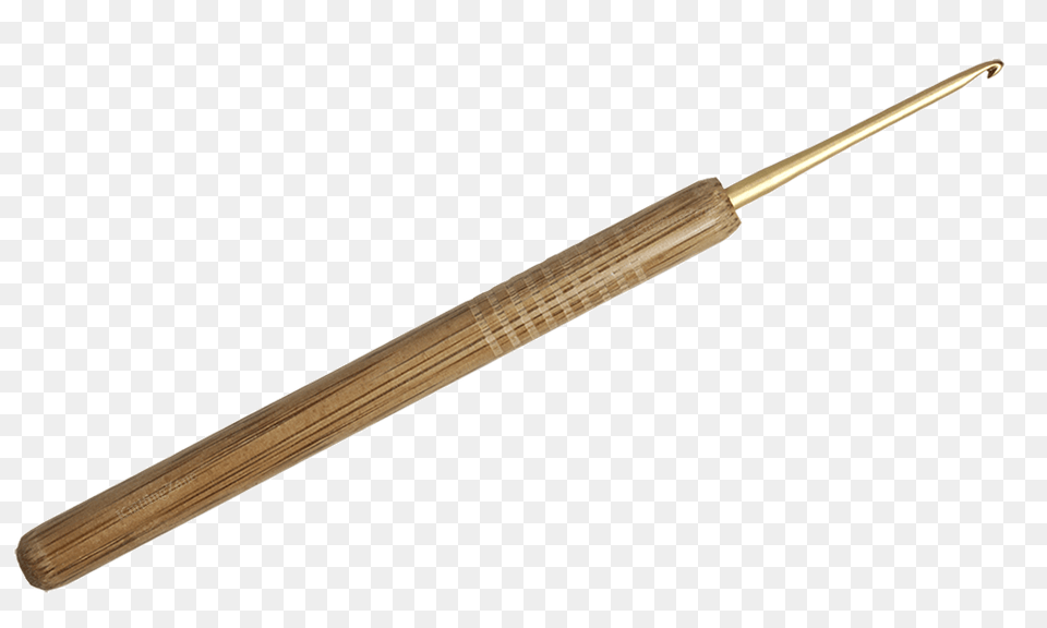 Ka Aluminum Crochet Hook With Bamboo Handle, Blade, Brush, Dagger, Device Png Image