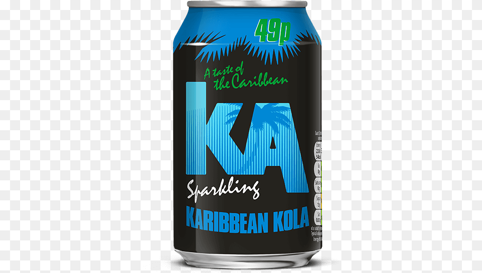 Ka Drinks Karibbean Kola Blue Ka Drink, Alcohol, Beer, Beverage, Can Png