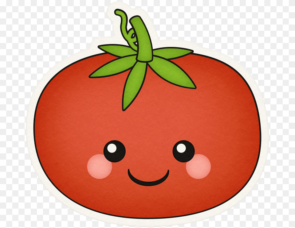 Kaagard Veggiegarden Tomato Face Sticker Scrapbook Recipe, Food, Plant, Produce, Vegetable Png
