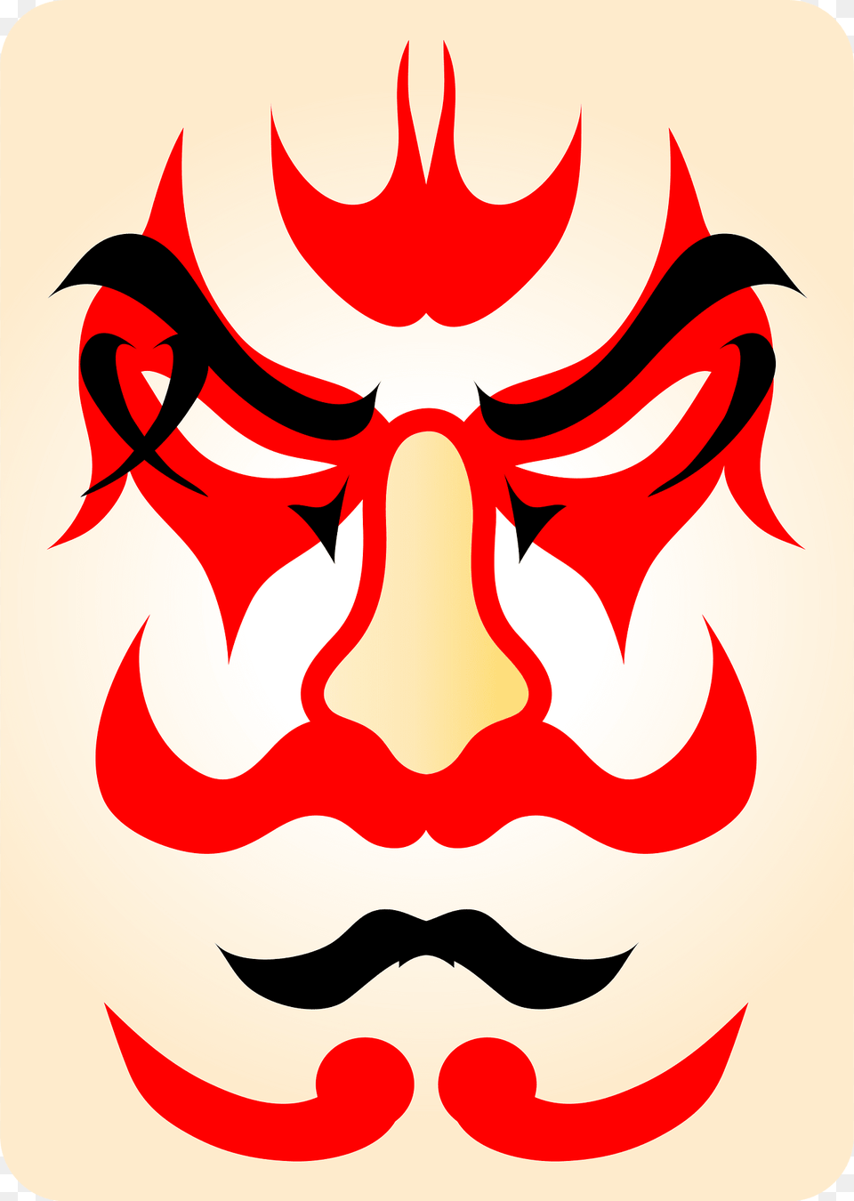 Kabuki Kumadori Clipart, Face, Head, Person, Animal Png