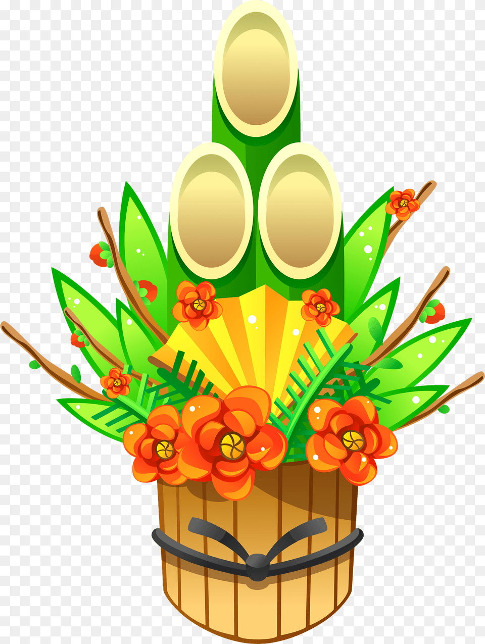 Kadomatsu Japanese New Year Clipart, Art, Floral Design, Flower, Flower Arrangement Free Png Download