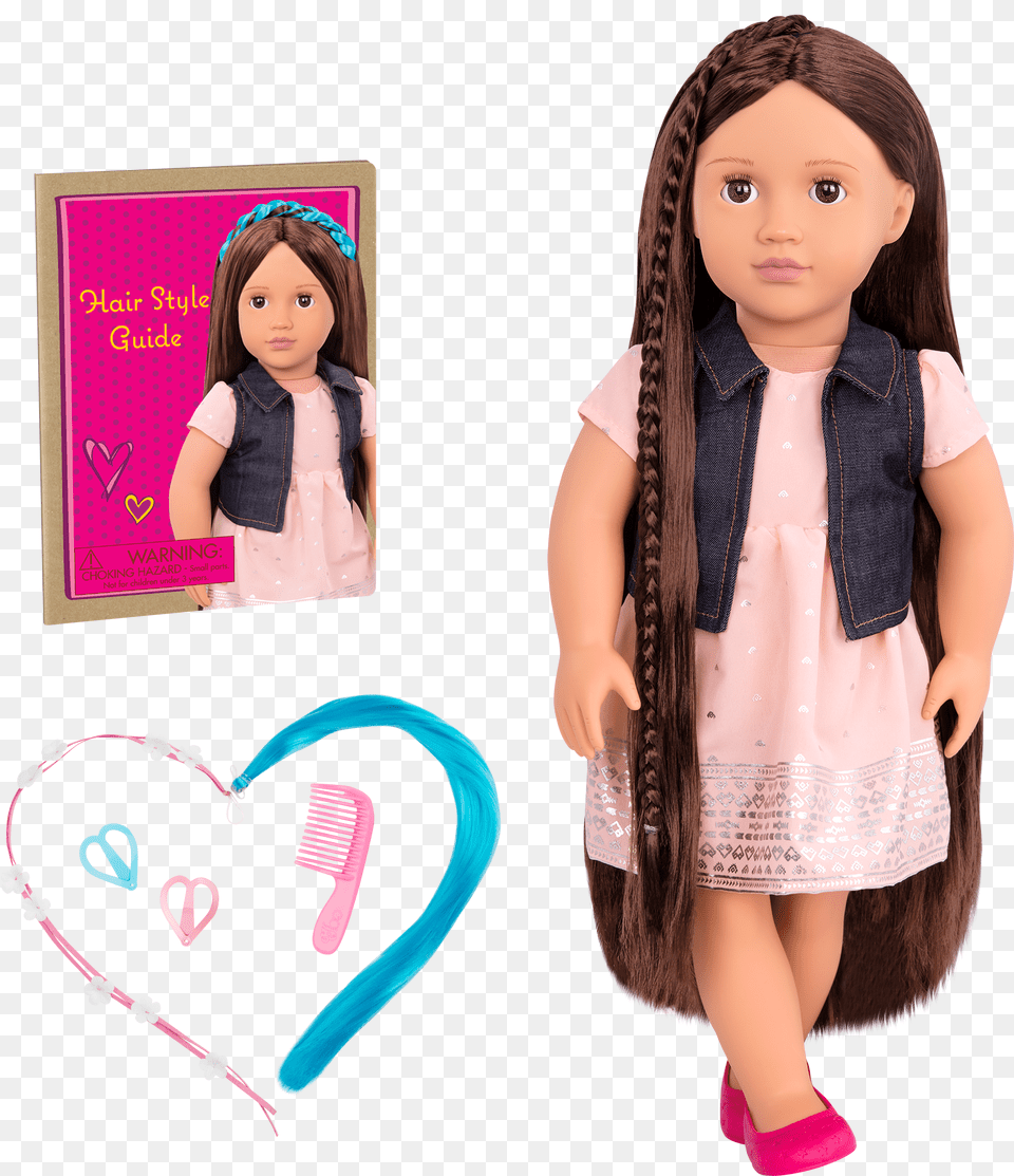 Kaelyn Hair Play Doll 18 Inch Doll Growing Hair Our Our Generation Doll Kaelyn, Toy, Child, Female, Girl Png Image