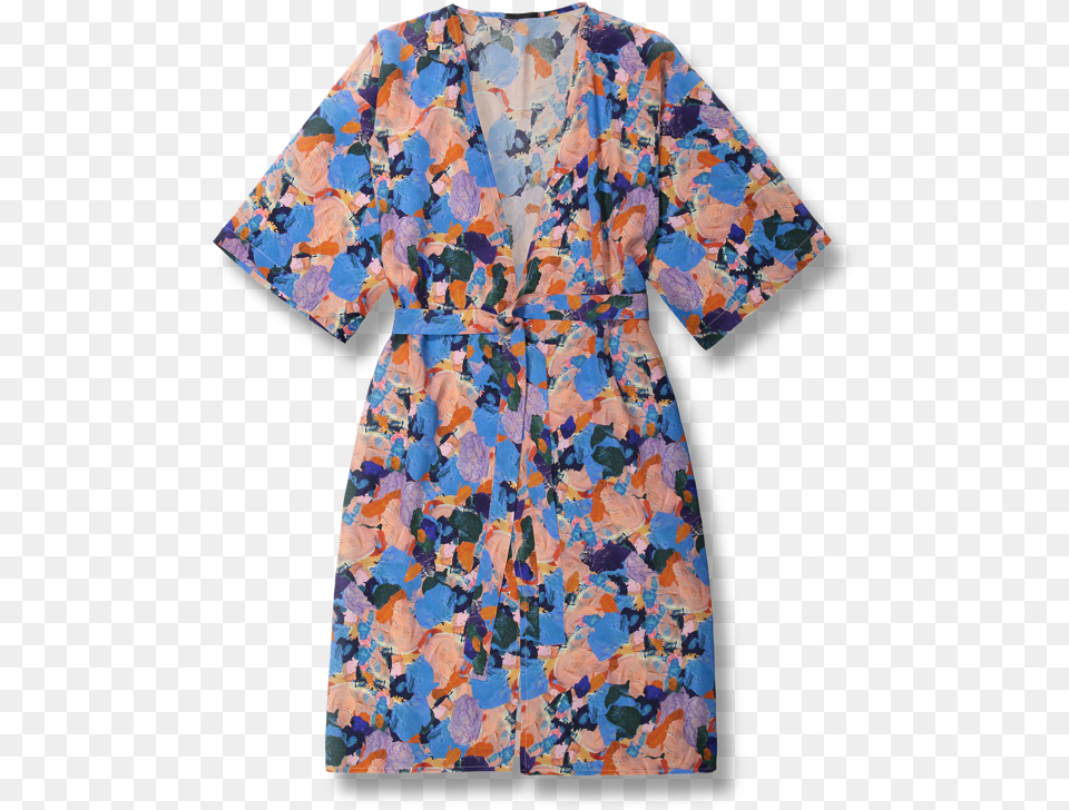 Kaftan Silk Elsa Splash Colourful Onesize Pattern, Formal Wear, Clothing, Dress, Fashion Png