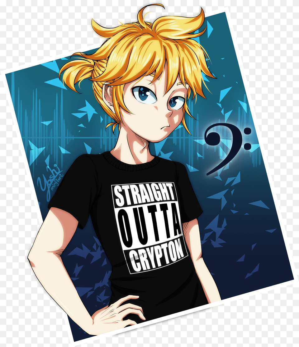 Kagamine Len Fanart Book, Clothing, Comics, T-shirt Free Transparent Png