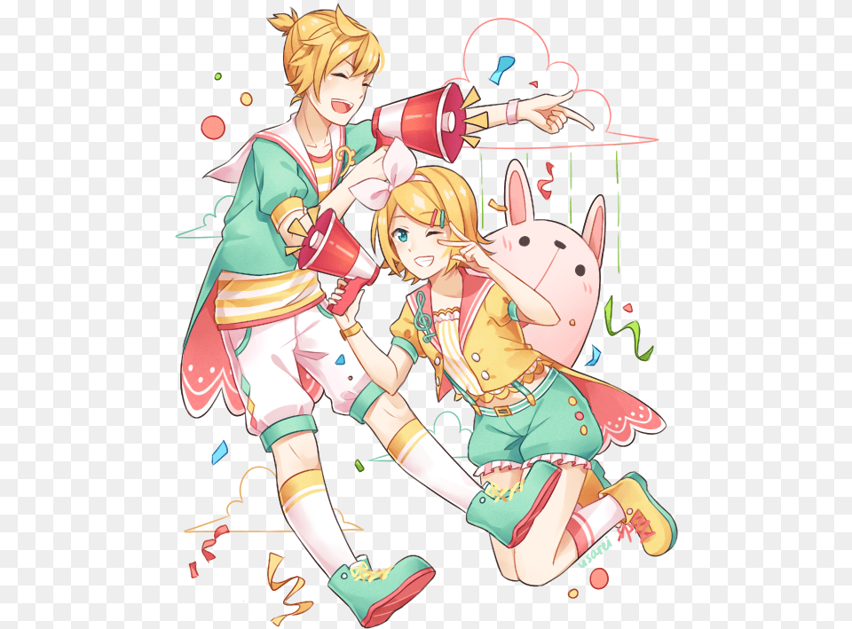 Kagamine Len Kagamine Rin And Vocaloid Image Rin Kagamine Lyrical Star, Book, Comics, Publication, Baby Free Transparent Png
